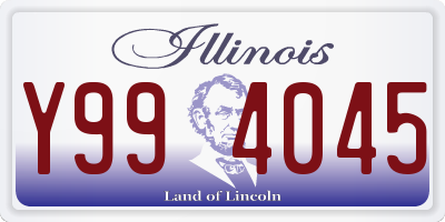 IL license plate Y994045