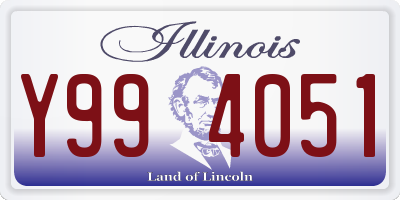 IL license plate Y994051