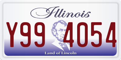 IL license plate Y994054