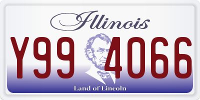 IL license plate Y994066