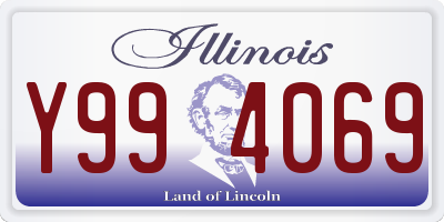 IL license plate Y994069