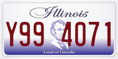 IL license plate Y994071