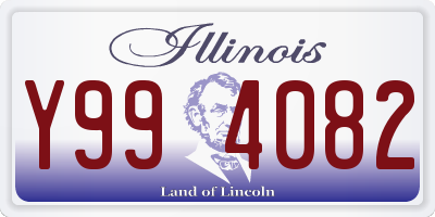 IL license plate Y994082