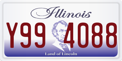 IL license plate Y994088