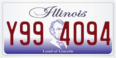 IL license plate Y994094
