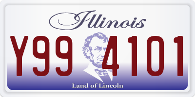 IL license plate Y994101