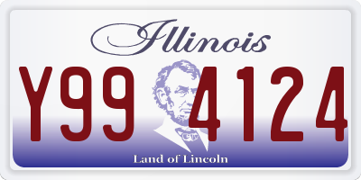 IL license plate Y994124