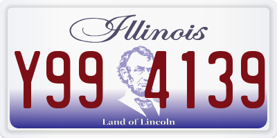 IL license plate Y994139