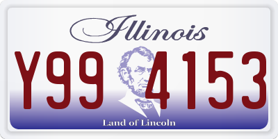 IL license plate Y994153