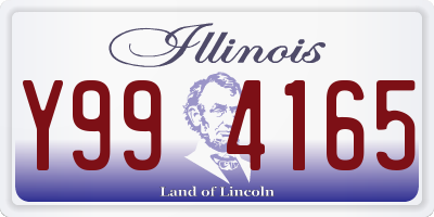 IL license plate Y994165