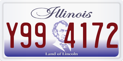 IL license plate Y994172