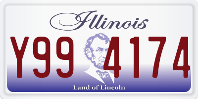 IL license plate Y994174
