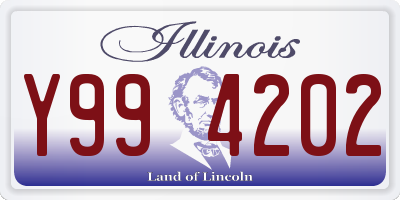 IL license plate Y994202