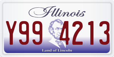 IL license plate Y994213