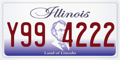 IL license plate Y994222
