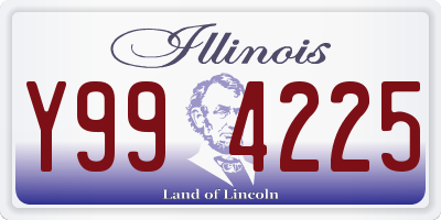 IL license plate Y994225
