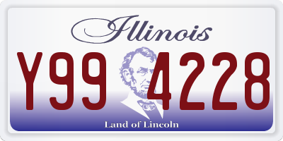 IL license plate Y994228