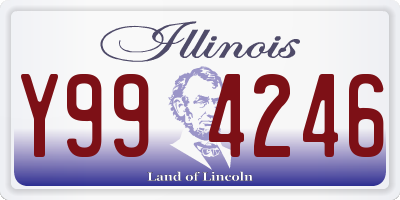 IL license plate Y994246