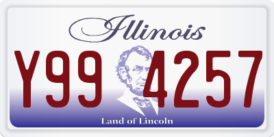 IL license plate Y994257
