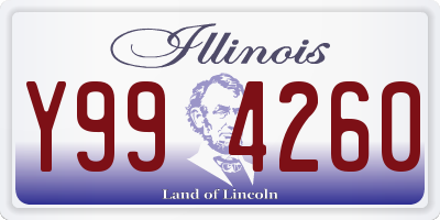 IL license plate Y994260