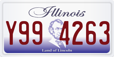IL license plate Y994263
