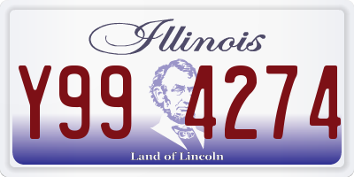 IL license plate Y994274