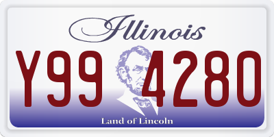 IL license plate Y994280
