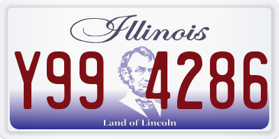 IL license plate Y994286