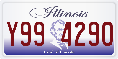 IL license plate Y994290