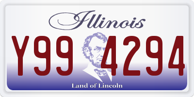 IL license plate Y994294