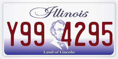 IL license plate Y994295