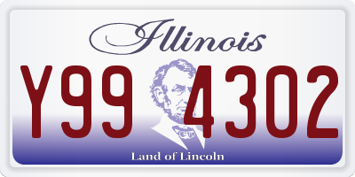 IL license plate Y994302