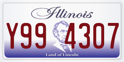IL license plate Y994307