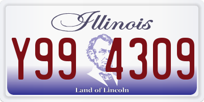 IL license plate Y994309