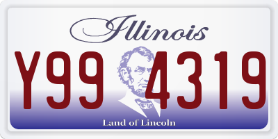 IL license plate Y994319