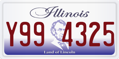 IL license plate Y994325