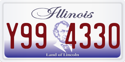 IL license plate Y994330