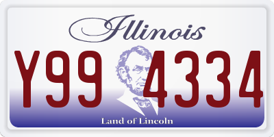 IL license plate Y994334