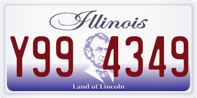 IL license plate Y994349