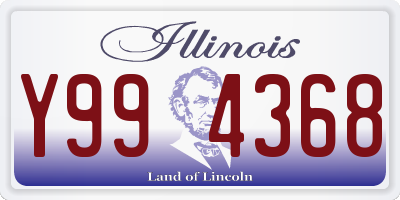 IL license plate Y994368