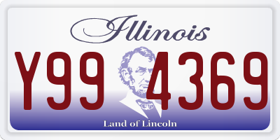 IL license plate Y994369