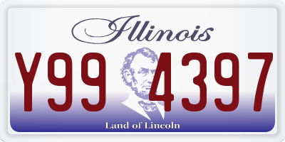 IL license plate Y994397