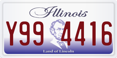 IL license plate Y994416