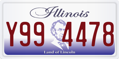 IL license plate Y994478
