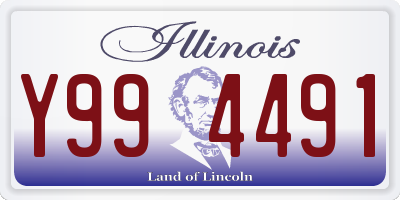 IL license plate Y994491