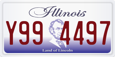 IL license plate Y994497