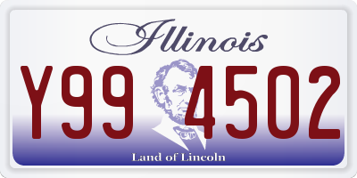 IL license plate Y994502