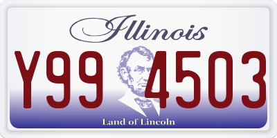 IL license plate Y994503