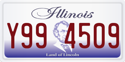 IL license plate Y994509