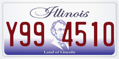 IL license plate Y994510